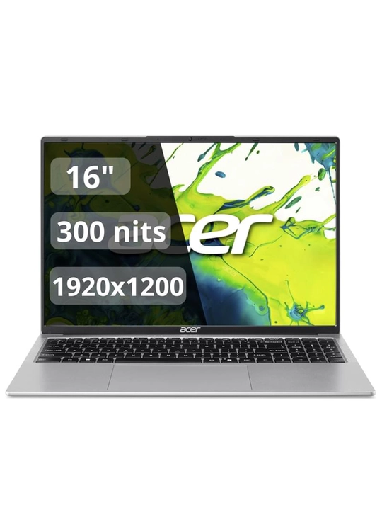 Ноутбук ACER ASPIRE LITE  I3-1305U DDR5 8GB 512GB SSD 16" WUXGA IPS SILVER + WINDOWS 11