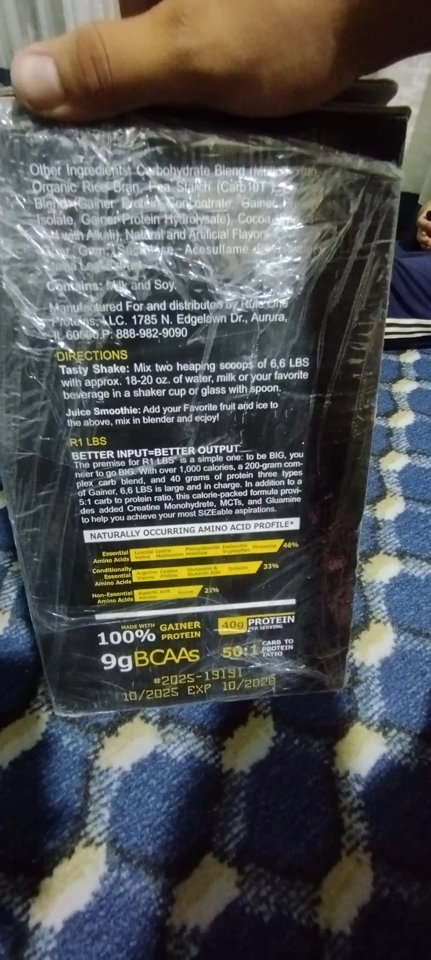 Гейнер Mass Fusion Gainer, 3 кг, для Набора Массы, высокобелковый, высококалорийный