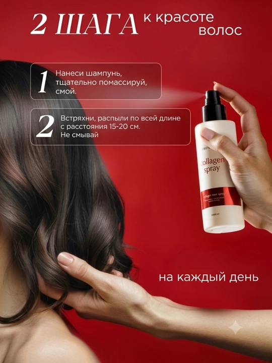 Набор MIXIT Hair Expert: шампунь, спрей и комплекс Collagen & Biotin для волос