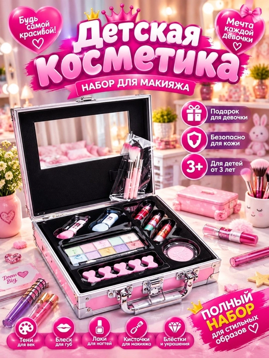 Детский набор косметики для макияжа - 