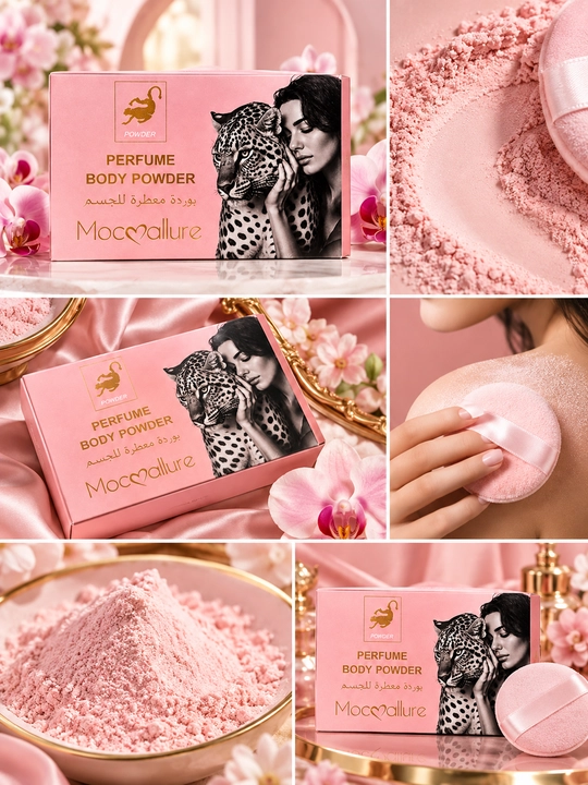 Mocallure Perfume Body Powder, xushbo‘y tana upasi, parfyumeriyali kosmetik kukun, 1 dona