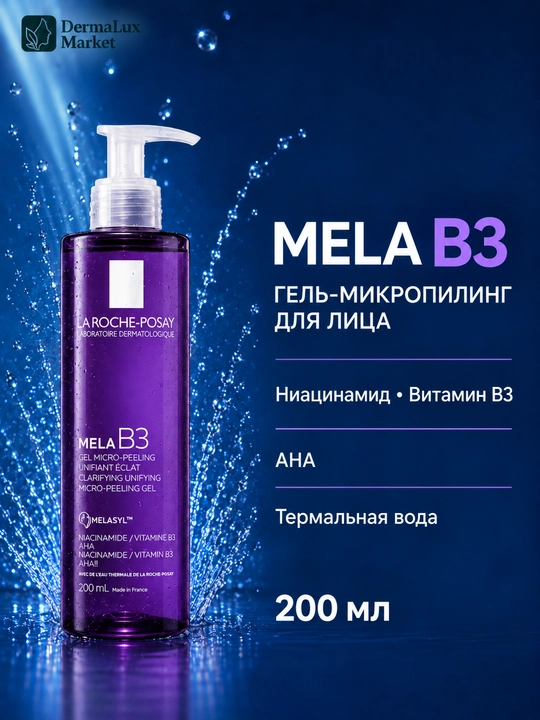 Очищающий гель для лица Mela B3, нежная текстура гель для умывания для ухода за кожей лица - 
