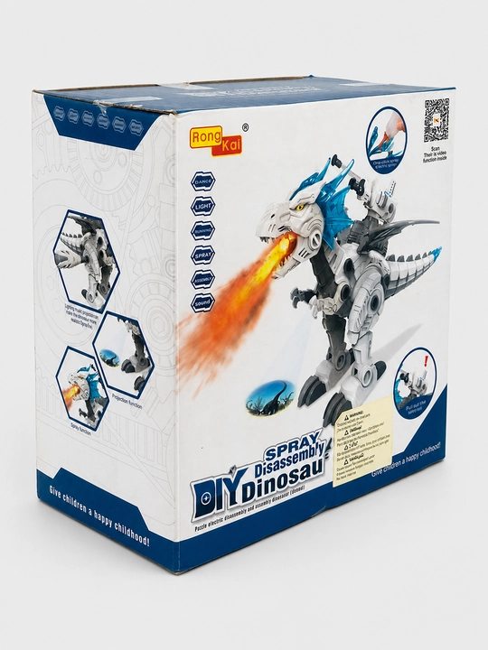 Mexanik dinozavr DIY Spray Disassembly Rong Kai olov purkash va proyeksiya bilan