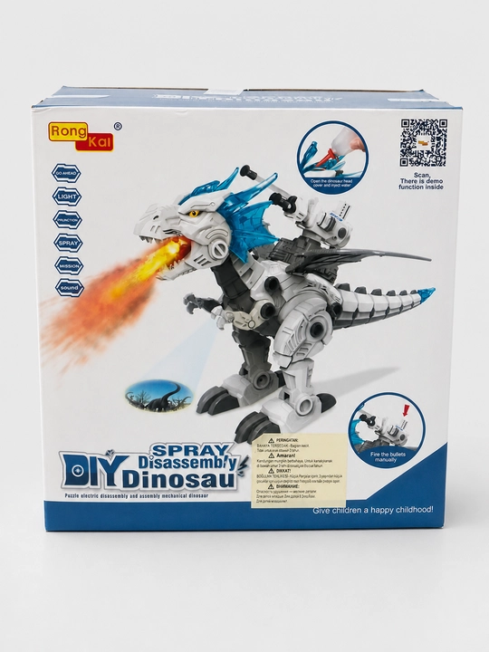 Mexanik dinozavr DIY Spray Disassembly Rong Kai olov purkash va proyeksiya bilan