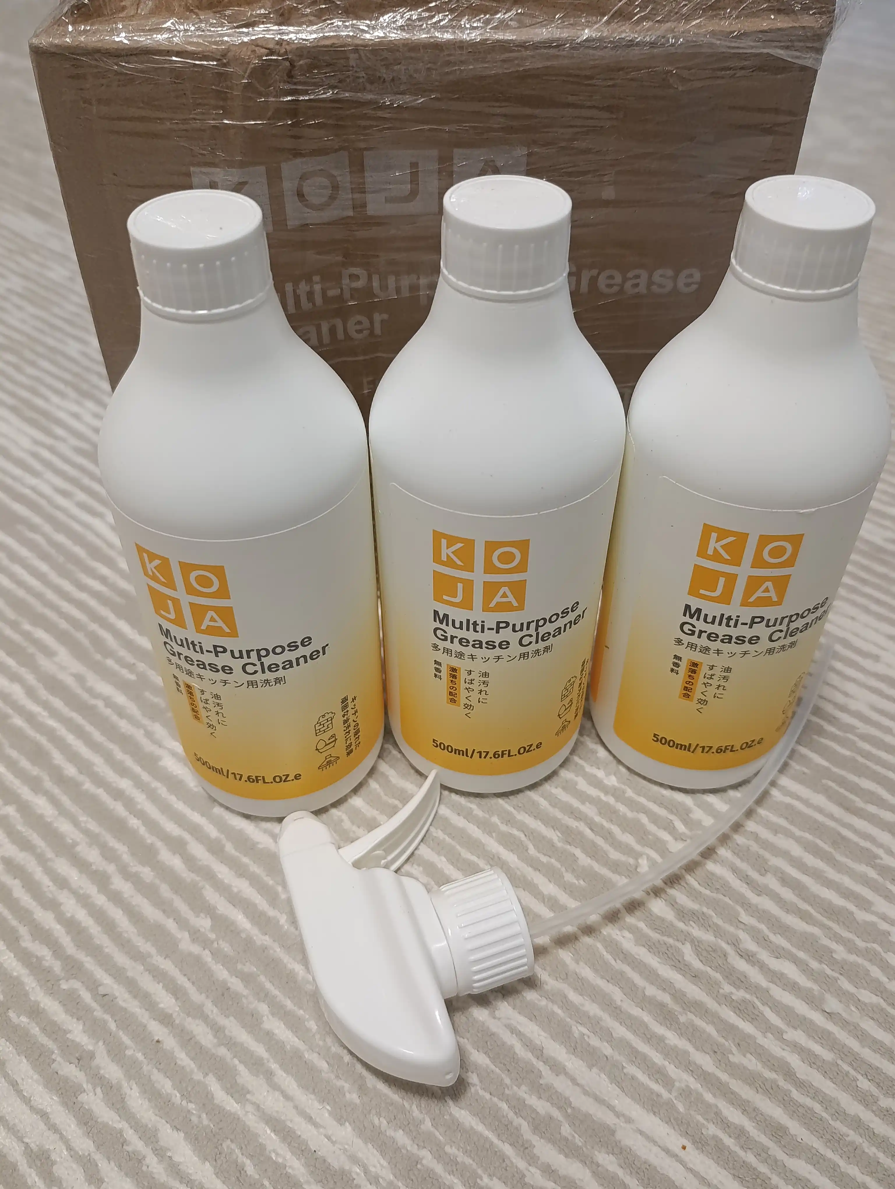 Universal anti-jir KOJA JAPAN, yog‘ni ketkazish vositasi, 1,5 l (3 × 500 ml)