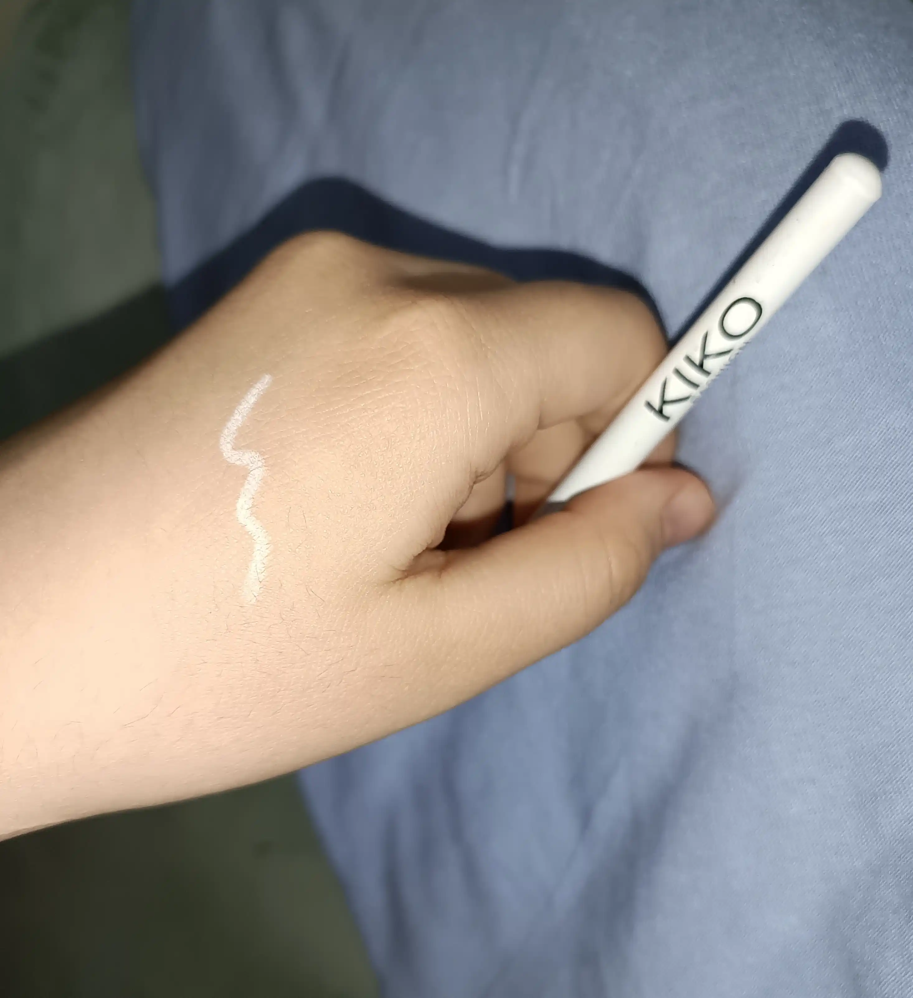 Карандаш для глаз и губ Kiko milano, белый, чёрный, водостойкий 