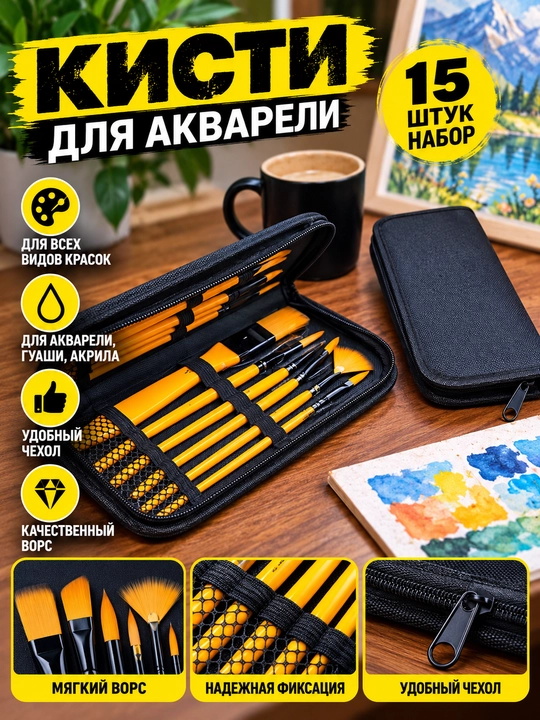 Набор художественных кистей для рисования