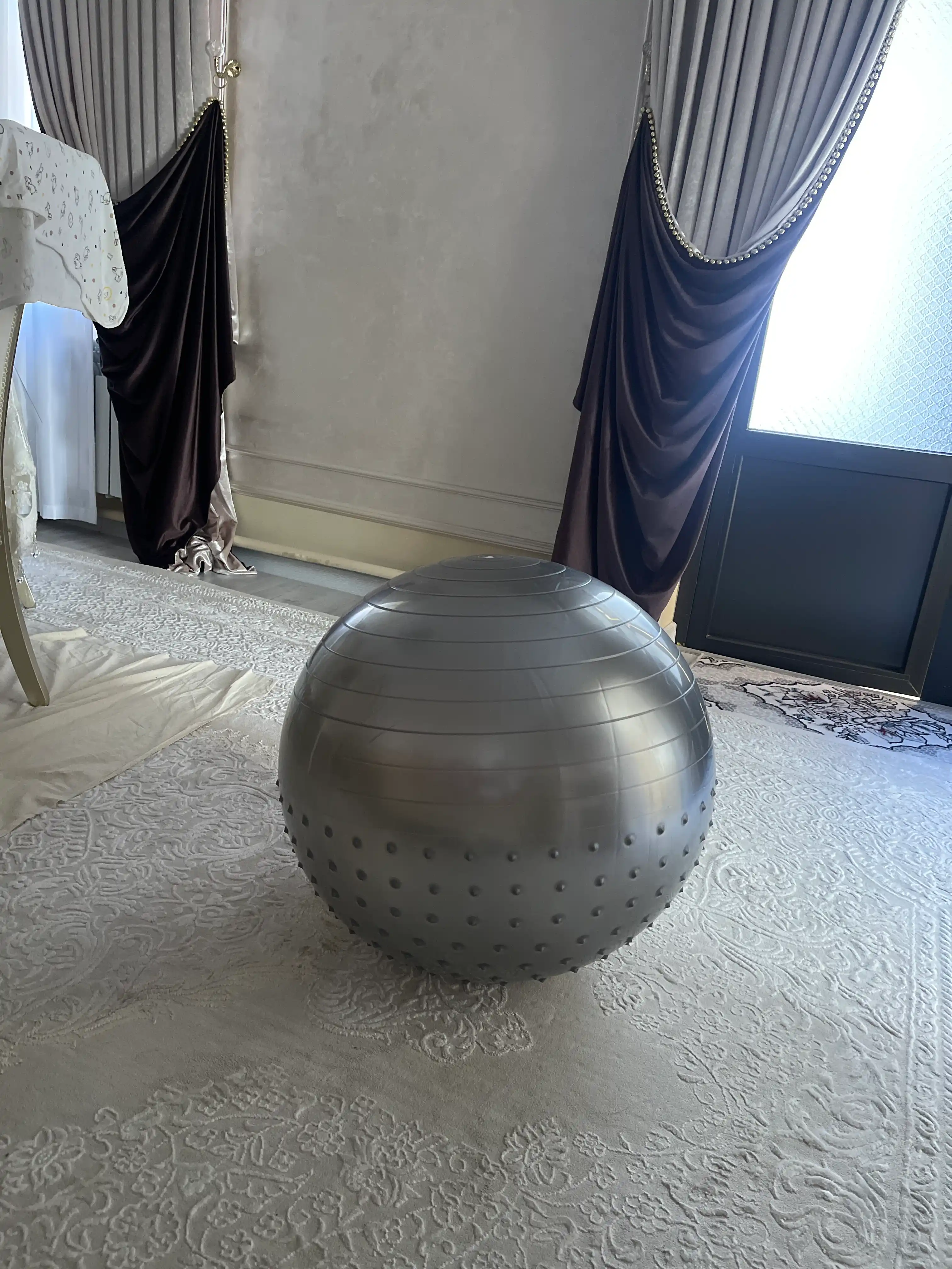 Мяч для фитнеса пол шипом Fitball, фитбол 75-85-95 см, с насосом