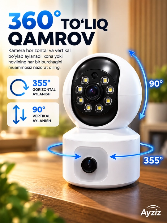 4G Sim Kartali Kamera, PTZ 4G Camera, 4G Videokuzatuv Kamerasi, V380 Pro