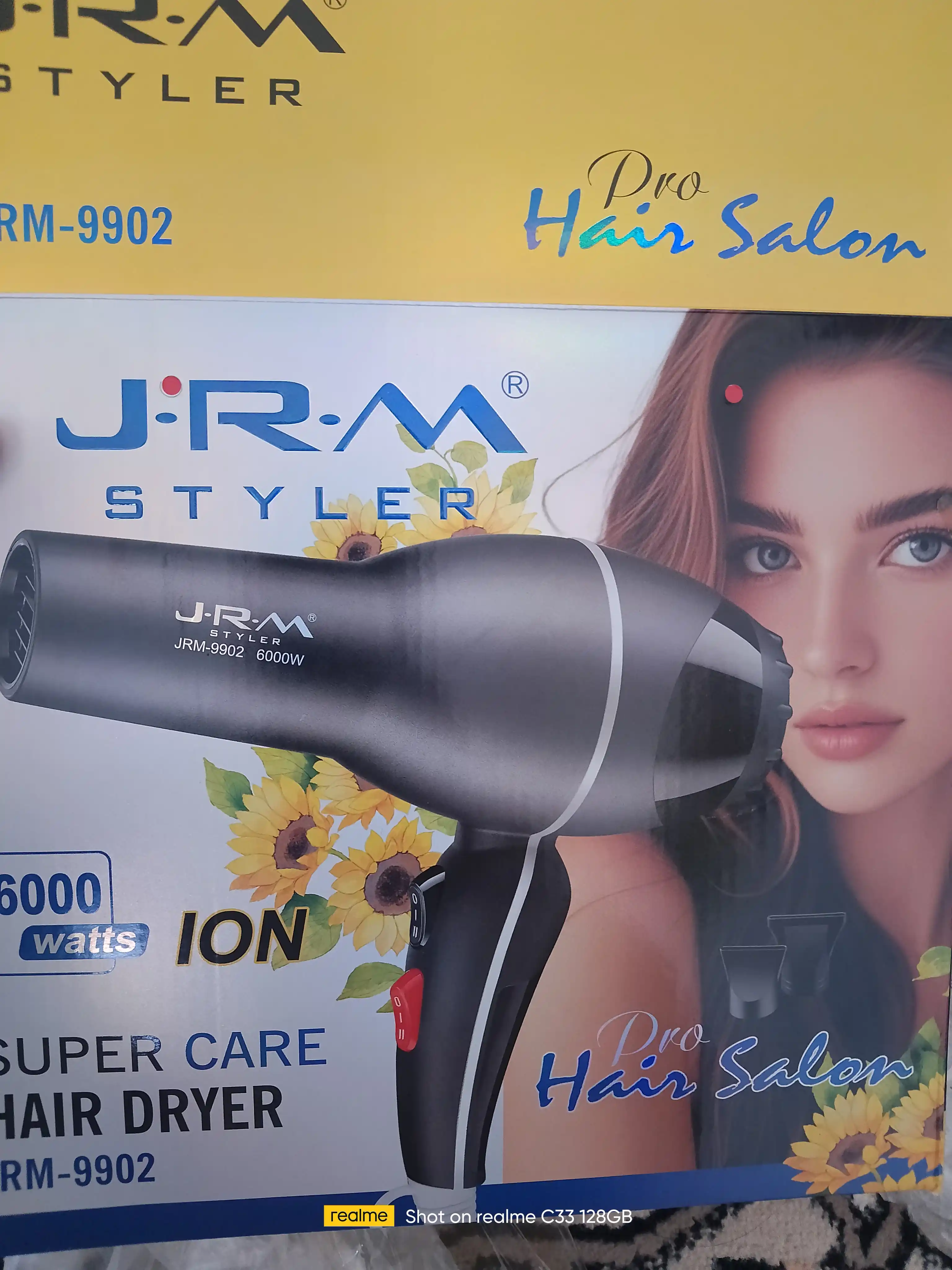Fen professional JRM 9902, sochni quritish va turmaklash uchun, ayollar uchun sovg'a