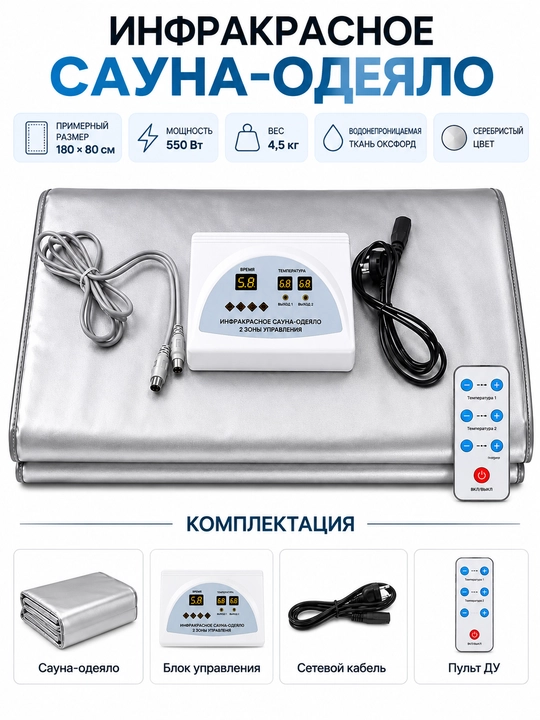 Elektron infraqizil sauna-ko‘rpa, ozish uchun isituvchi ko‘rpa