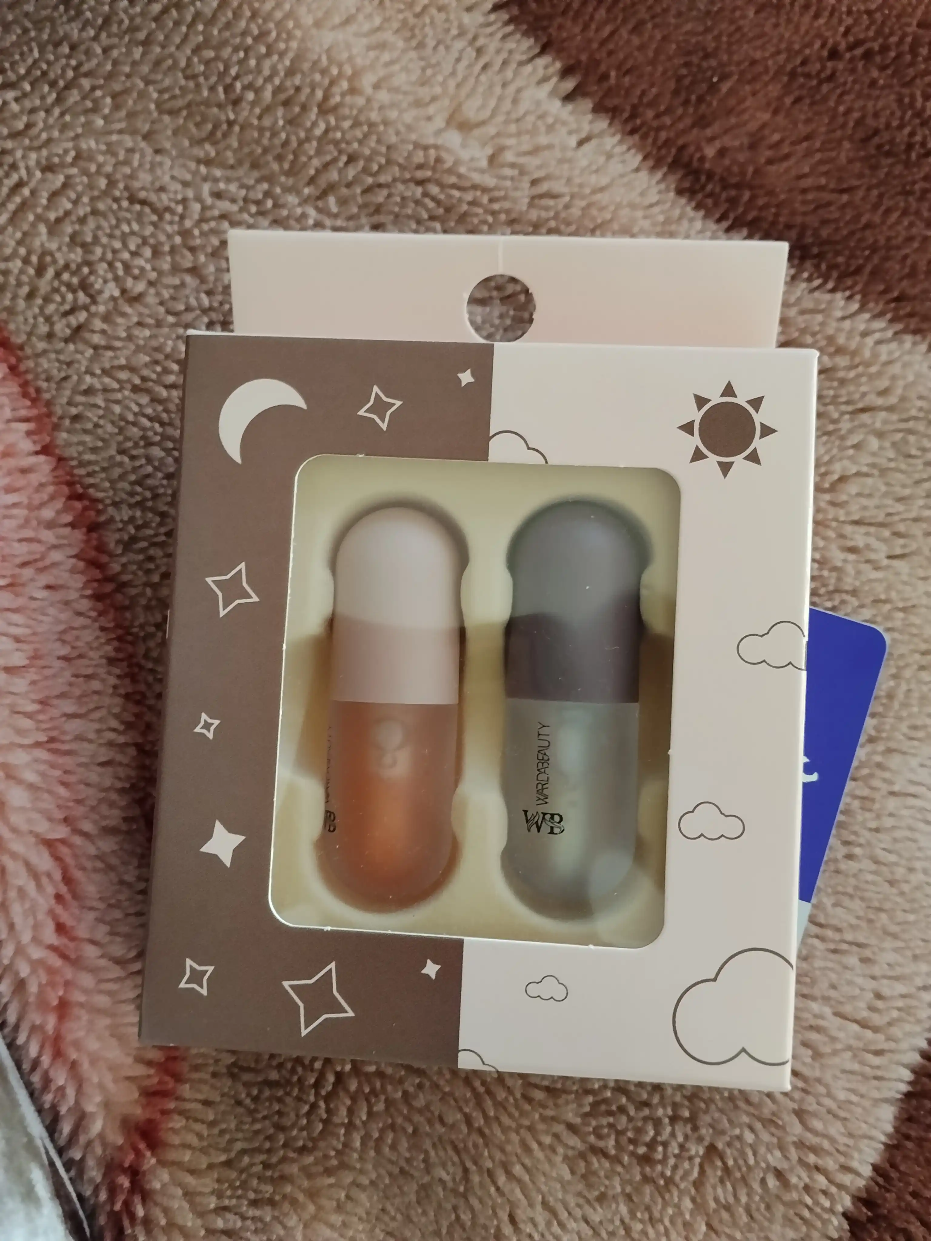 Kun va tun uchun hajm beruvchi lab blyesklari toplami, 3+3 ml