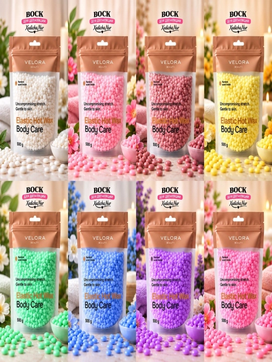 Эластичный воск для депиляции Velora Beauty, гранулы, 100 гр, 300 гр, 500 гр