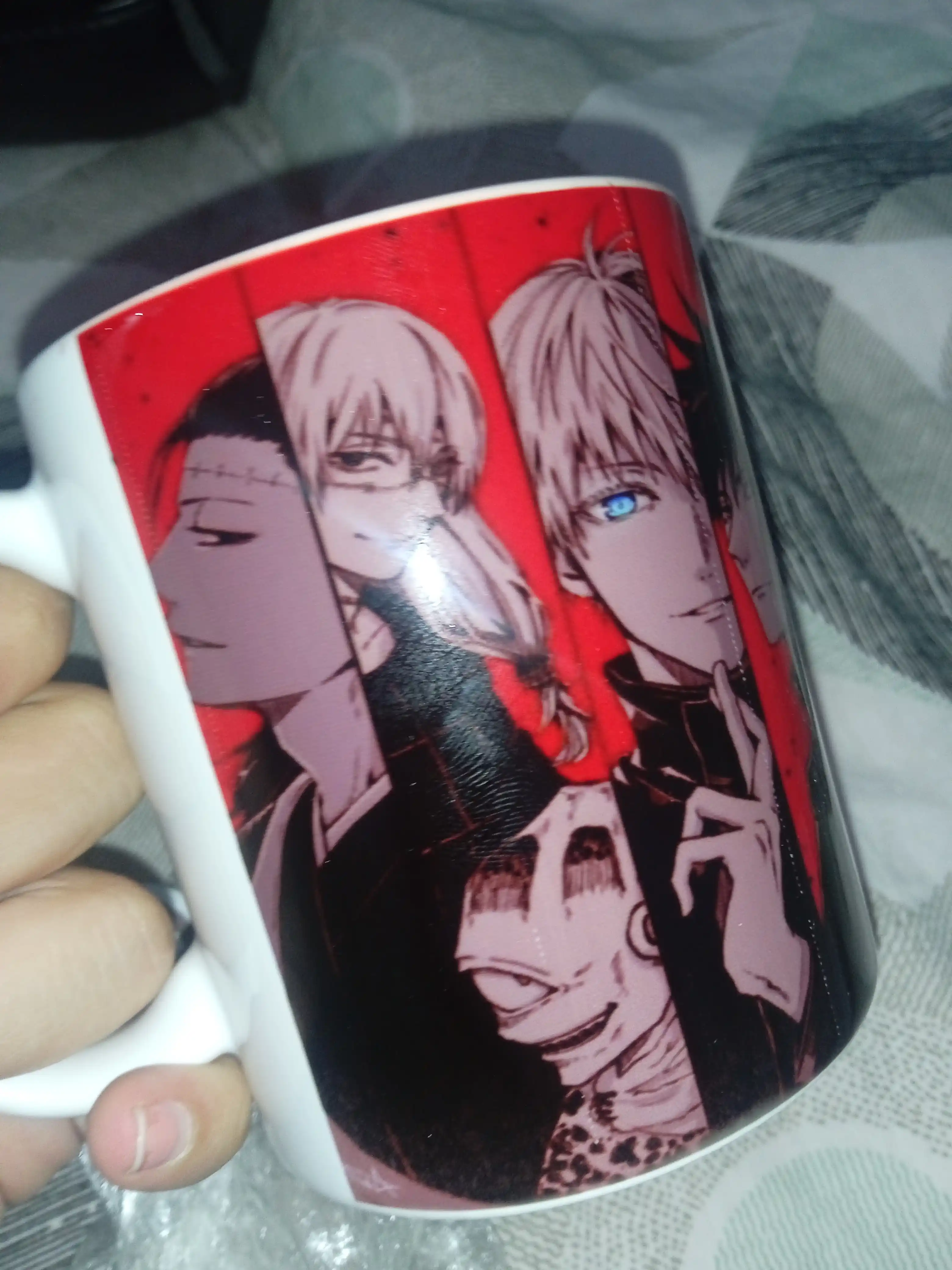 330 ml anime printli krujka One Piece Death Note Jujutsu Kaisen sovg‘a uchun