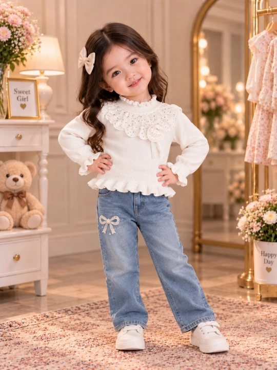4-6yosh qizlar uchun jemperlar, Xitoy mahsuloti