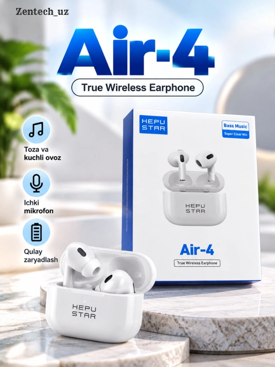 Беспроводные наушники Bluetooth TWS, стерео, для iPhone и Android