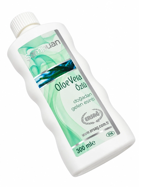 Ersağ Aloe Vera ekstraktli shampun, bo‘yalgan sochlar uchun ham mos, 300 ml