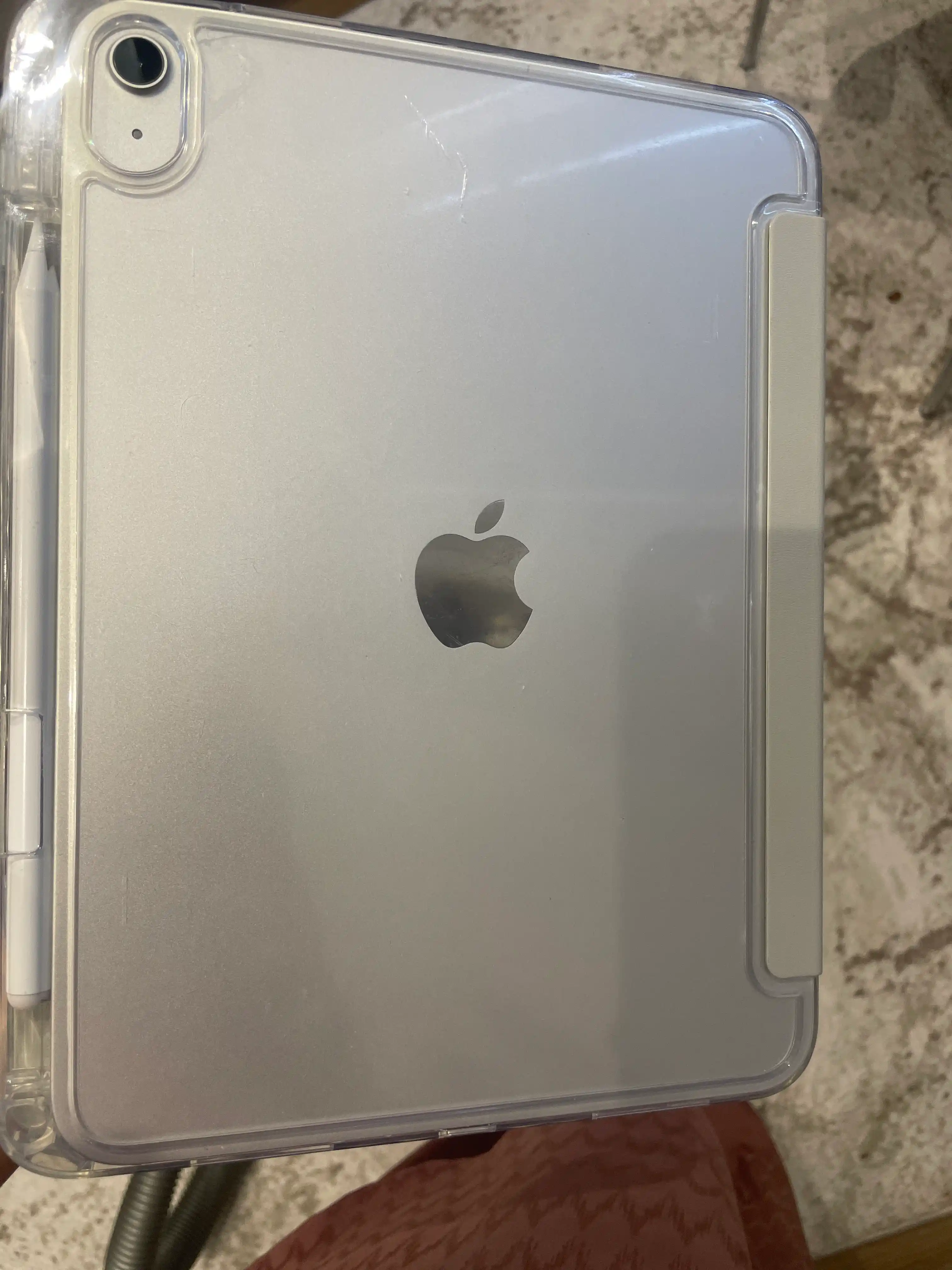 IPad A16 uchun chexol Smart Case tagligi bilan shaffof himoya g‘ilofi