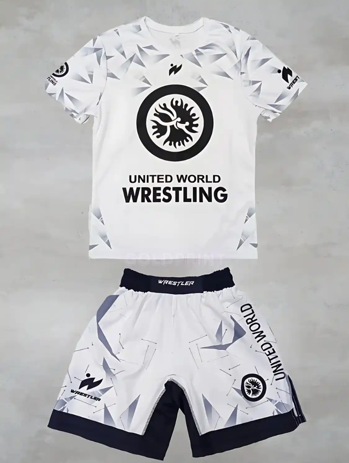 Wrestling United World Sports шорты и футболка, 2 в 1, рестлинг униформа ММА униформа