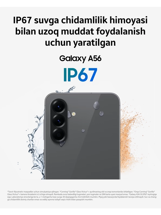 Smartfon Samsung Galaxy A56 5G, 8GB 256GB, SAMOLED 120Hz 6.7", 5000 mAh