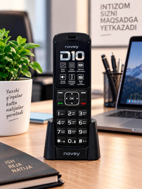 Novey D10 uzimedan ro'yxatdan o'tgan va bir yil serviz kafolatga ega - 