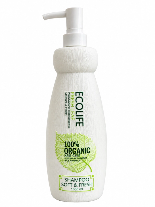 ECOLIFE RAYYAN Soft & Fresh shampun — soch parvarishi va qazg'oqqa qarshi, 1000 ml