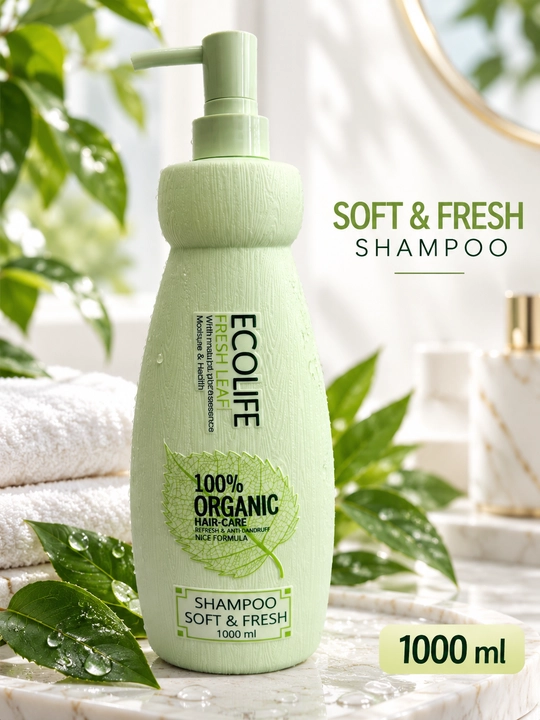 ECOLIFE RAYYAN Soft & Fresh шампунь — уход за волосами и против перхоти, 1000 мл - 