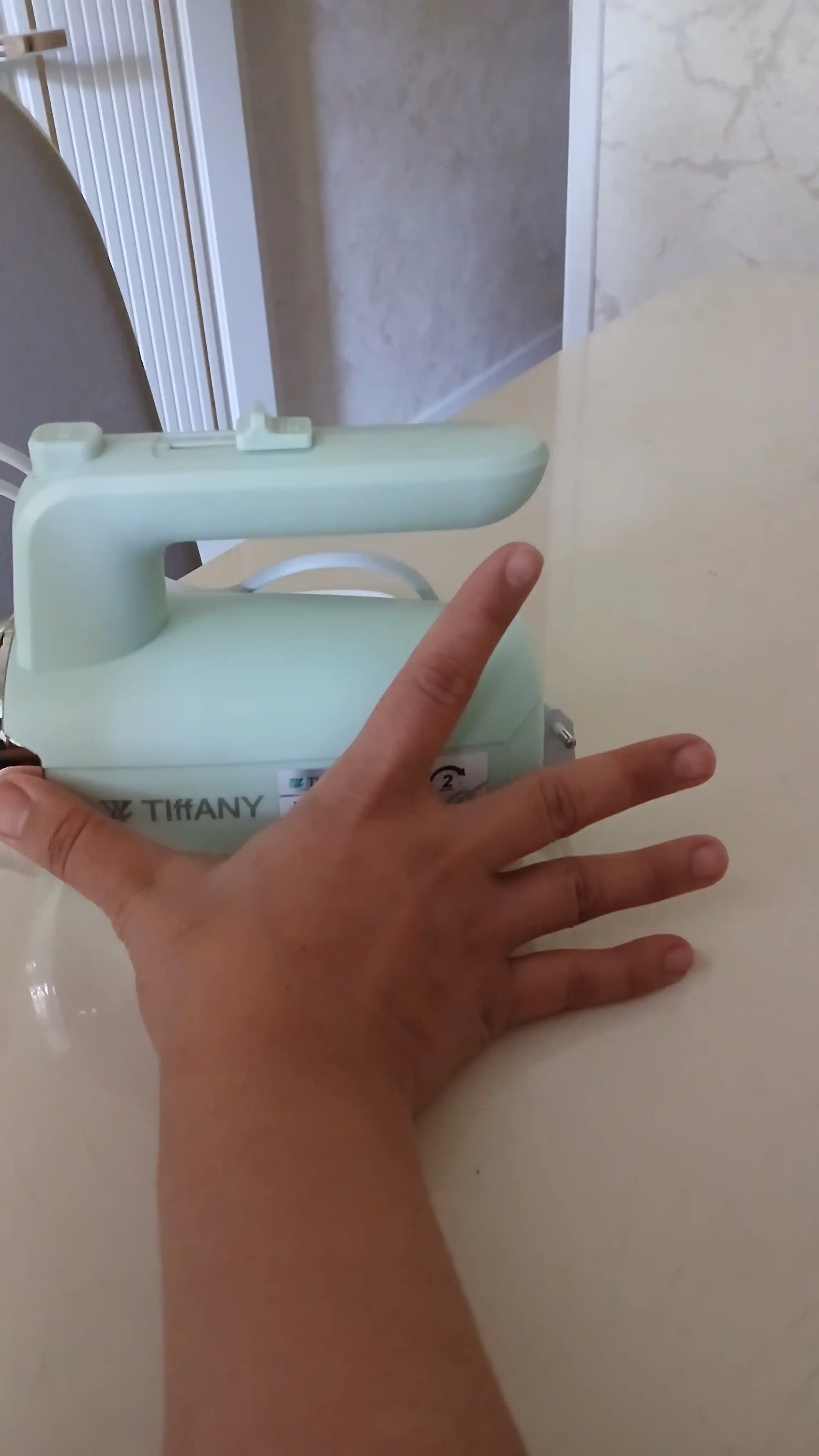 Oshxona qo'l mikseri, 600w blender, turbo va 5 bosqichli Tiffany mikser