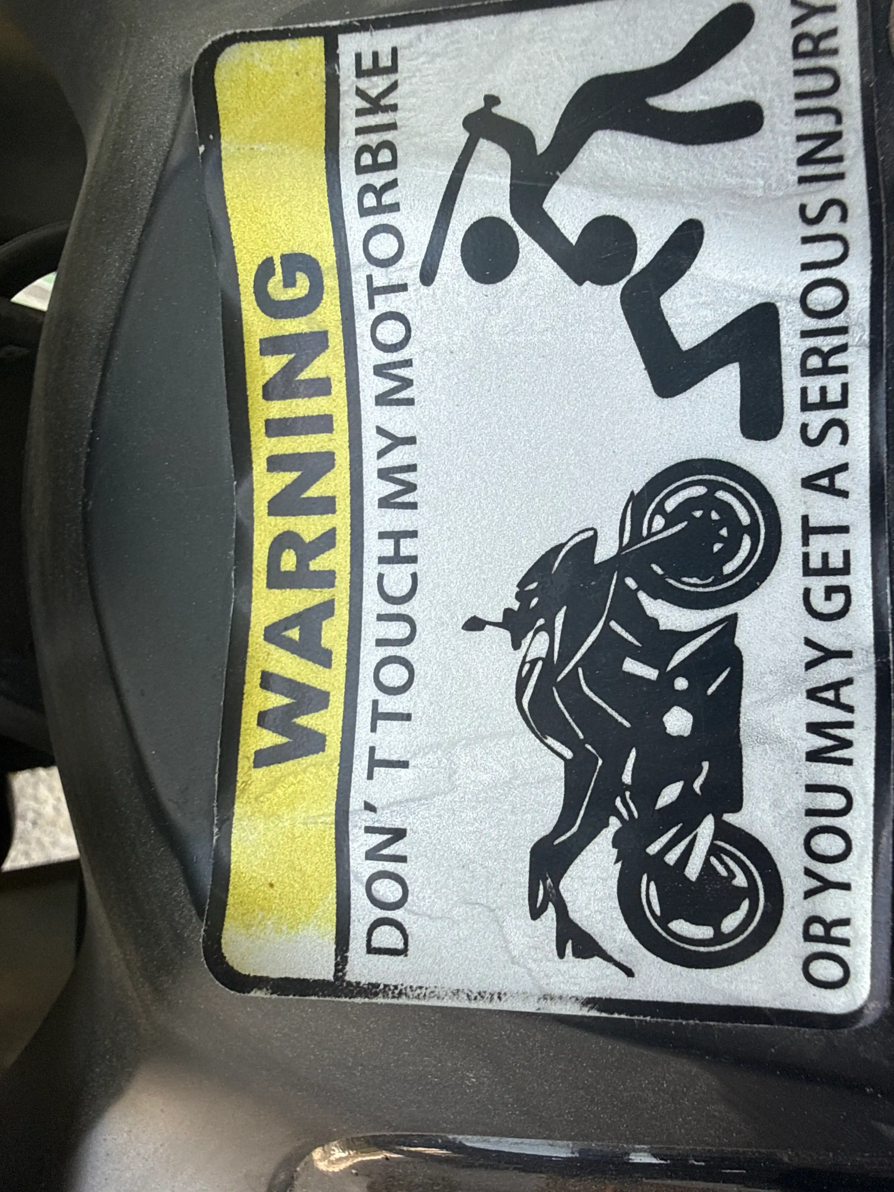 "Don't Touch My Motorbike" наклейка для скутера, мотоцикла, автомобиля
