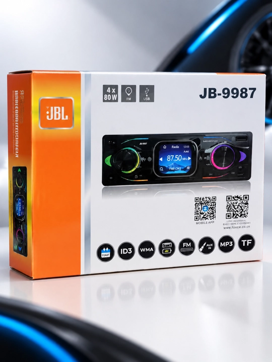 Avtomobil magnitola JBL sensorli Bluetooth USB TF AUX FM radio MP3 magnitafon, mashina