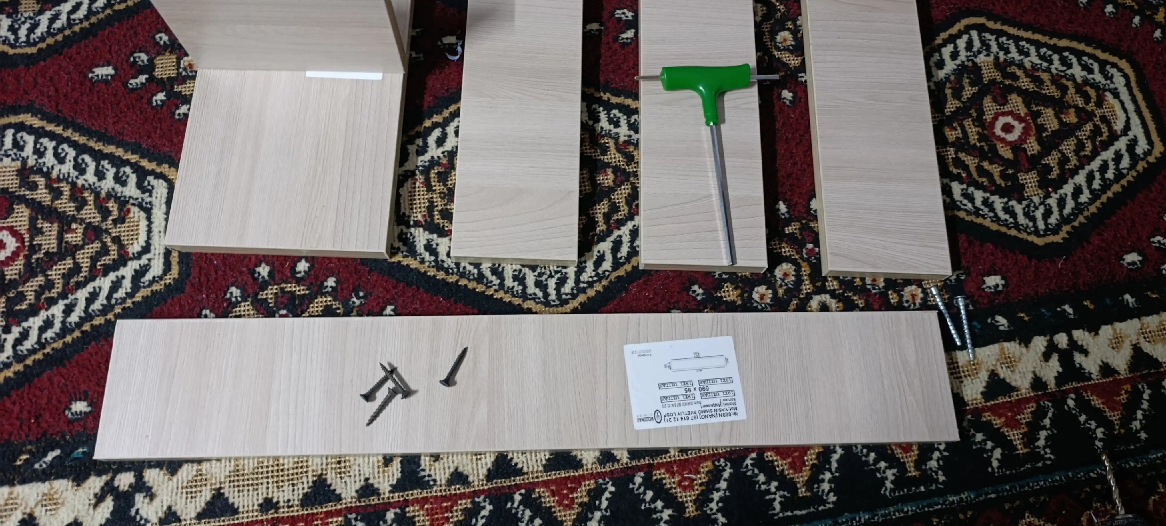 Devorga osiladigan kiyim ilgich veshalka, daxliz uchun javonli tokcha, zamonaviy, LDSP