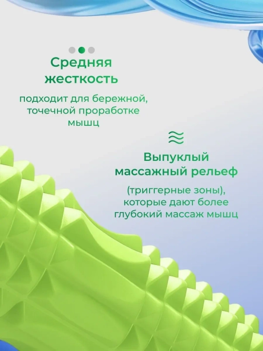 Валик для йоги, роллер для фитнеса, длина 45 см