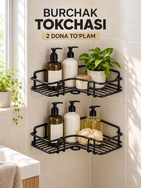 Vannaxona burchagi uchun tokcha, 2 dona - 