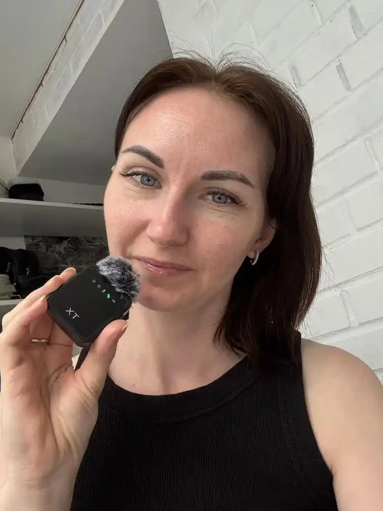 Telefon uchun simsiz mikrafon petlichka 2 ta, iPhone va Android uchun, Type-C Lightning