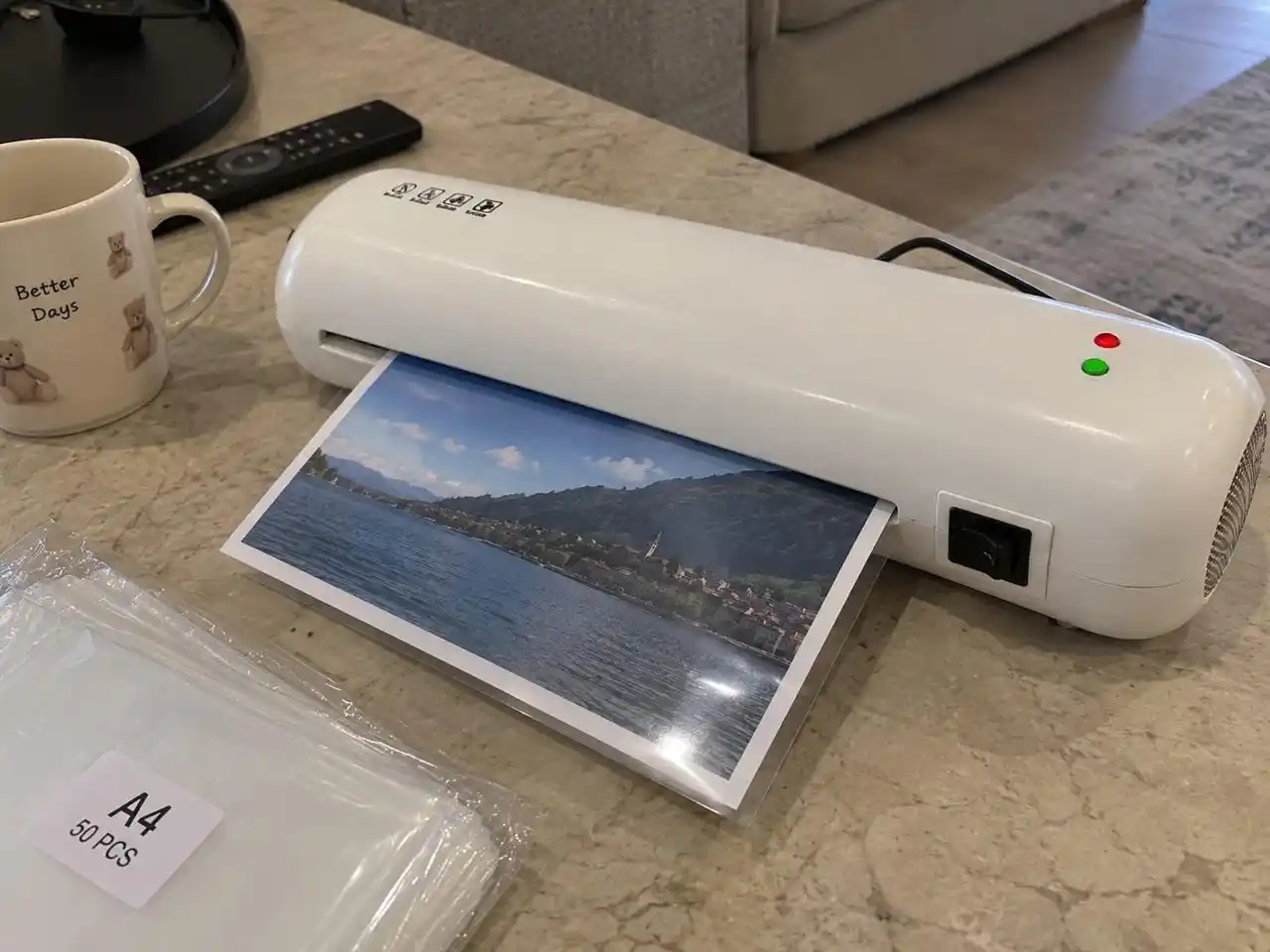 Ламинатор SL 280 A4, A5, A6 для бумаги, документов и фотографий+ 50 специальных пакетов
