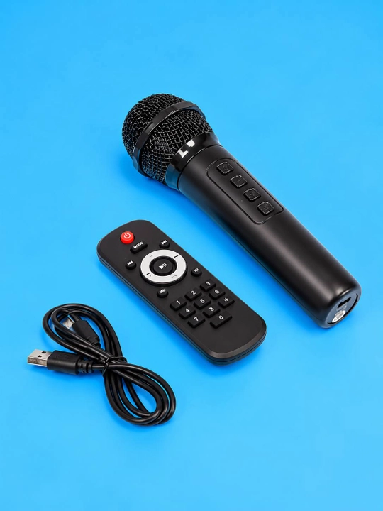 Беспроводная портативная колонка, Bluetooth, караоке, RGB-подсветка и микрофон, ZQS-8301