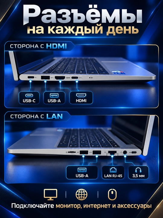 Ноутбук KEETAB INTEL I5-1235U IRIS Xe DDR4 16ГБ 512ГБ SSD M.2 15,6 FHD IPS SILVER