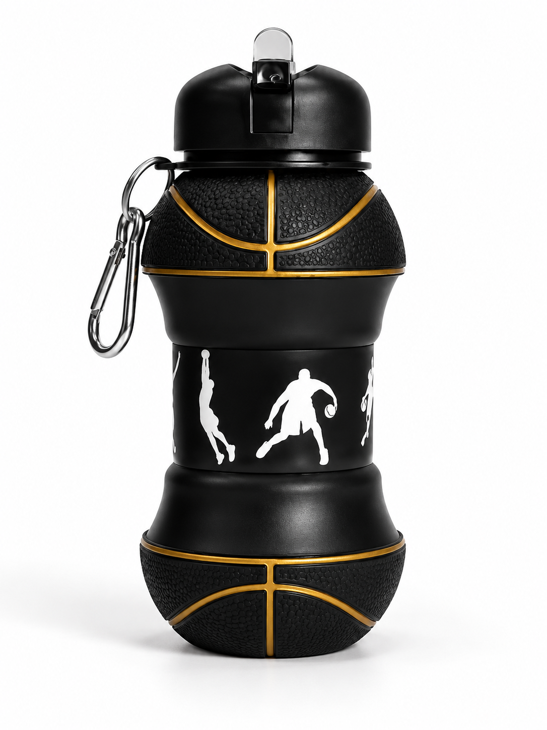 Qatlanadigan silikon sport suv idishi, Yig'iladigan butilka, 550 ml / 200 ml