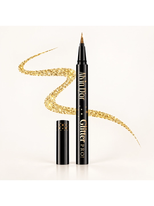 Лайнер для глаз с глиттером Alvin D’or Glitter PRO - 