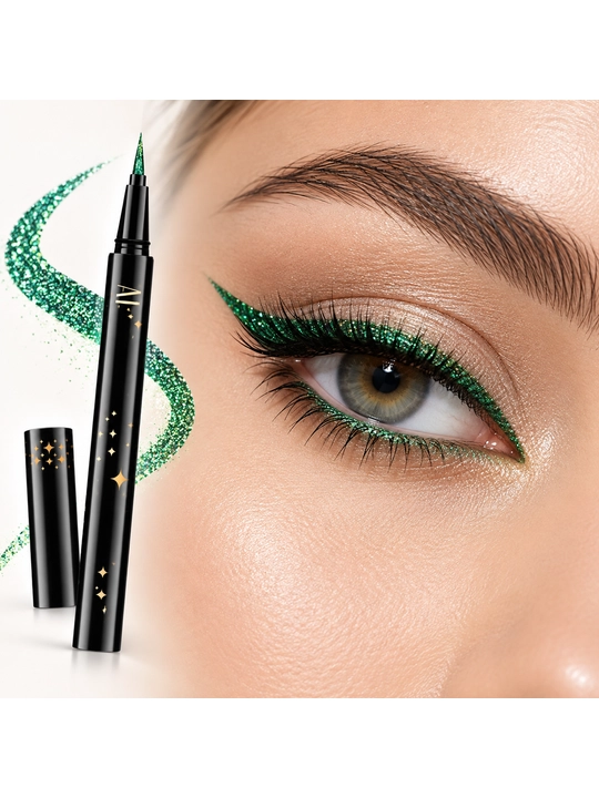 Glitterli chidamli ko‘z layneri Alvin D’or Glitter PRO