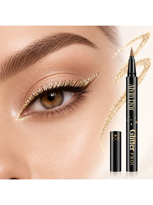 Лайнер для глаз с глиттером Alvin D’or Glitter PRO