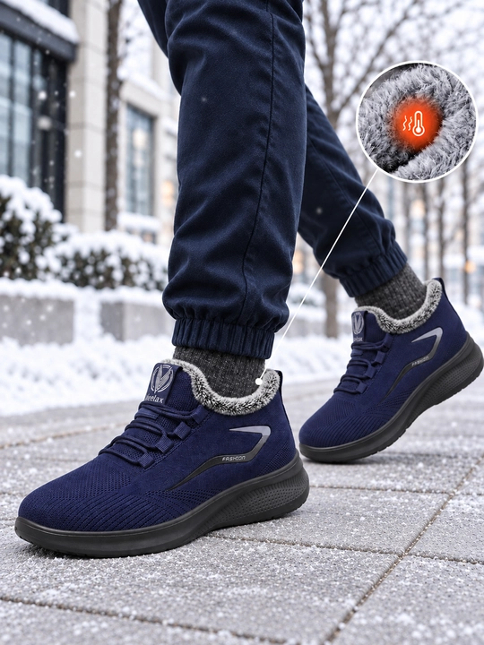 Erkaklar krossovkalari DISHER Thermowave, issiq, mo‘ynali astarli, 39–45