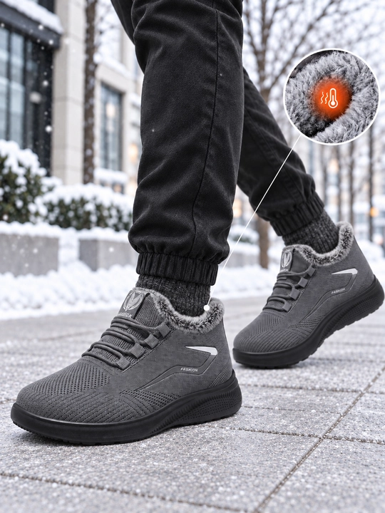 Erkaklar krossovkalari DISHER Thermowave, issiq, mo‘ynali astarli, 39–45