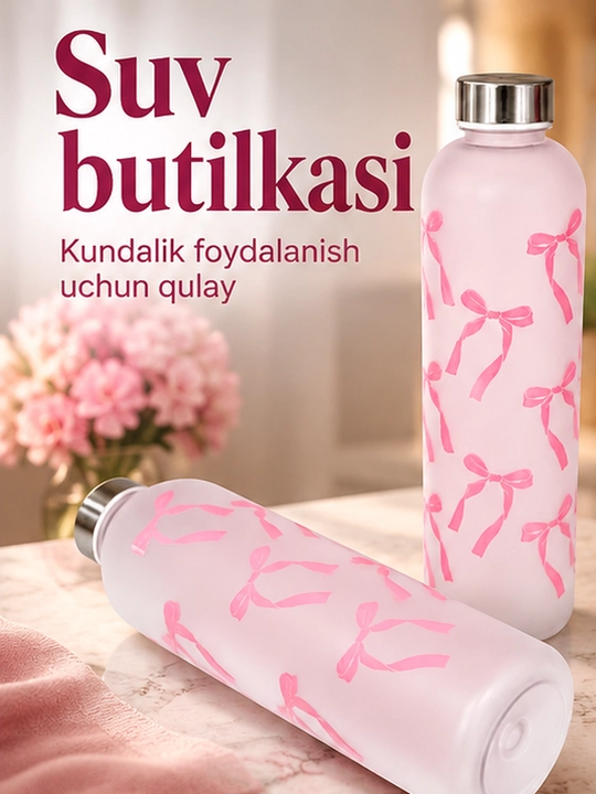 Suv idishi, sport va kundalik foydalanish uchun qulay butilka - 
