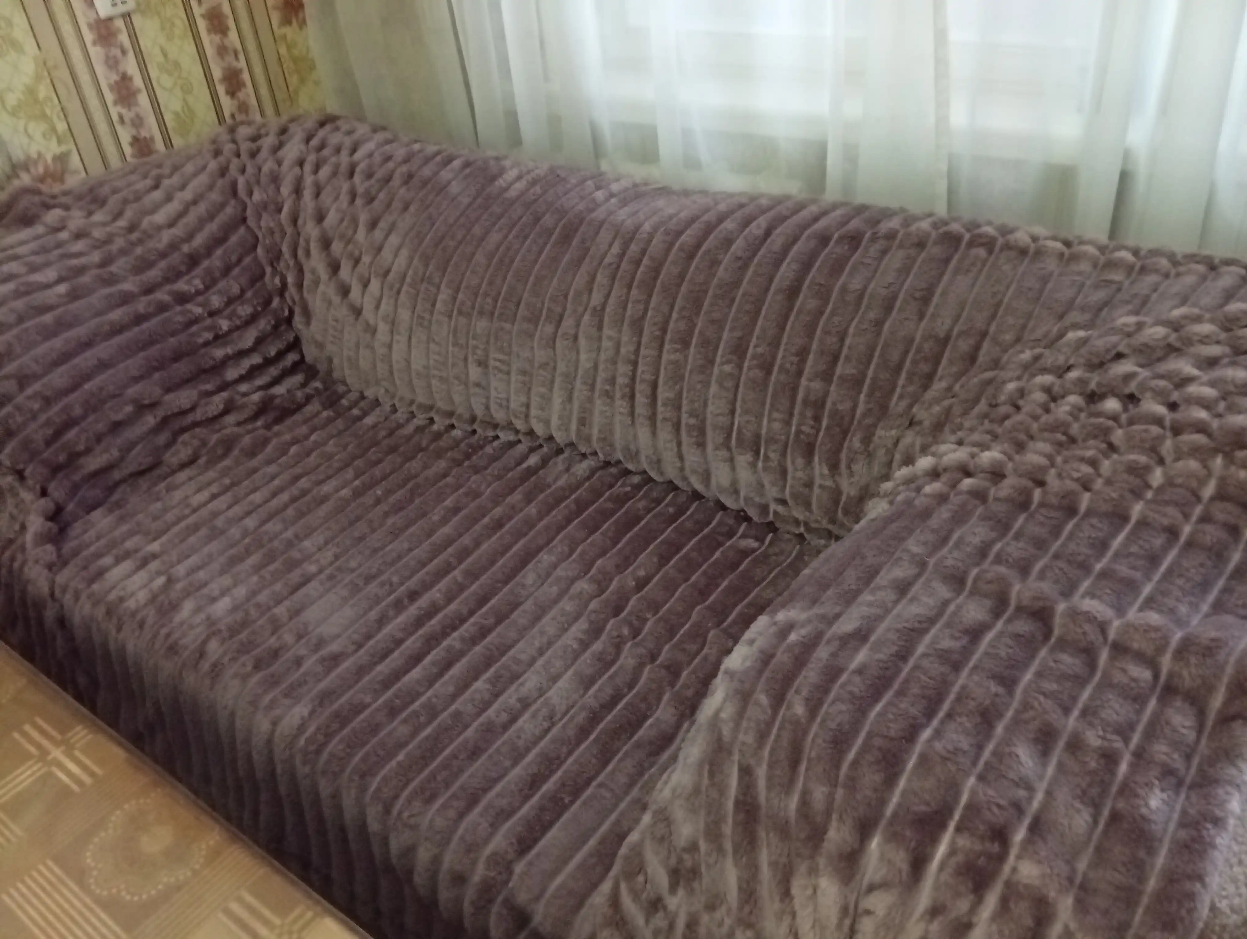Плед покрывало, вафельная текстура, мягкий материал, для дома и отдыха