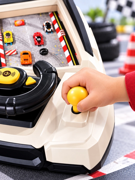 Настольная гоночная игра для детей с рулём и управлением скоростью