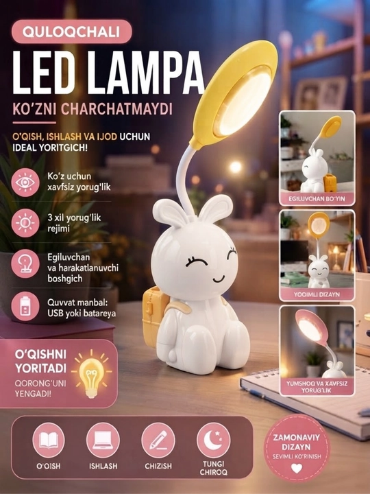 Bolalar LED stol lampasi - 