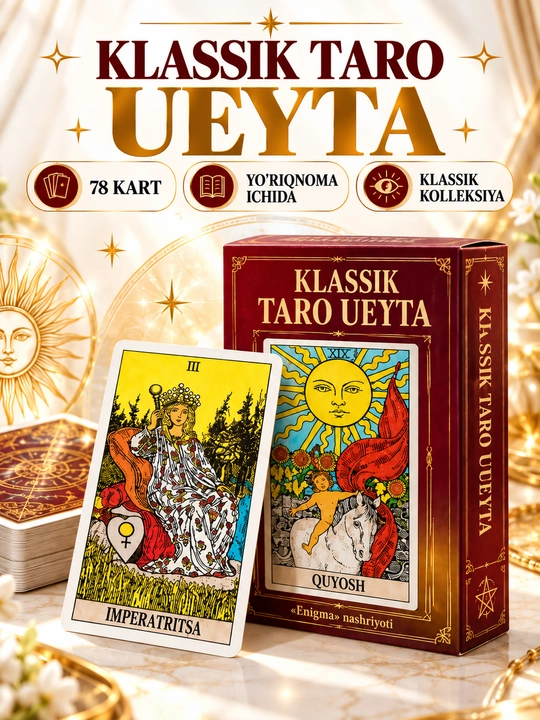 Taro kartalar to‘plami bashorat qilish, o‘rganish, fol ochish uchun, 78 arkan - 