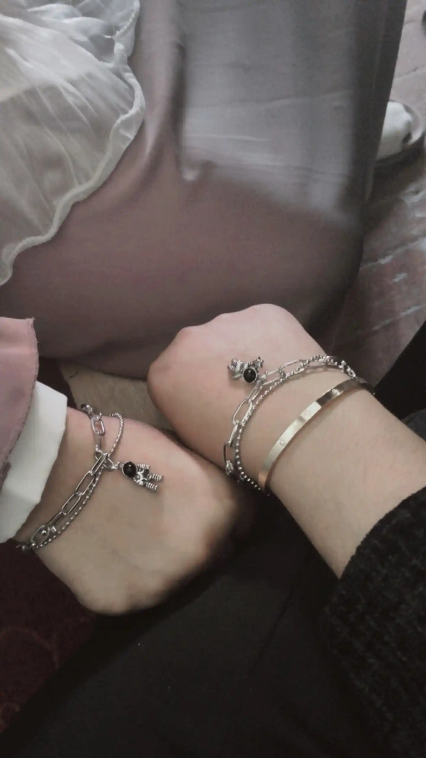 Парные браслеты, парные браслеты для влюбленных, с магнитом