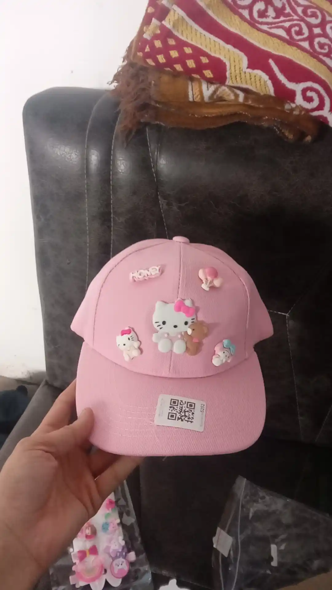 Hello Kitty qizlar uchun beysbolka, bolalar kepkasi